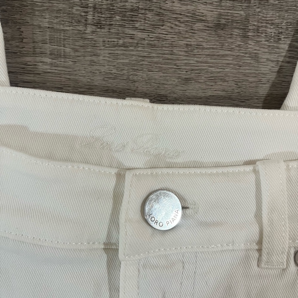 Loro Piana Cream Skinny Leg Jeans - Picture 4 of 6